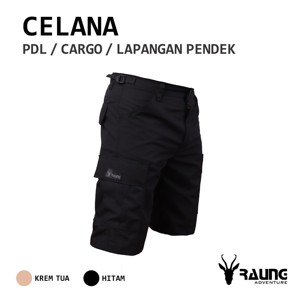 Jual Raung Adventure - Celana PDL Pendek / Celana Cargo Pendek Bahan ...