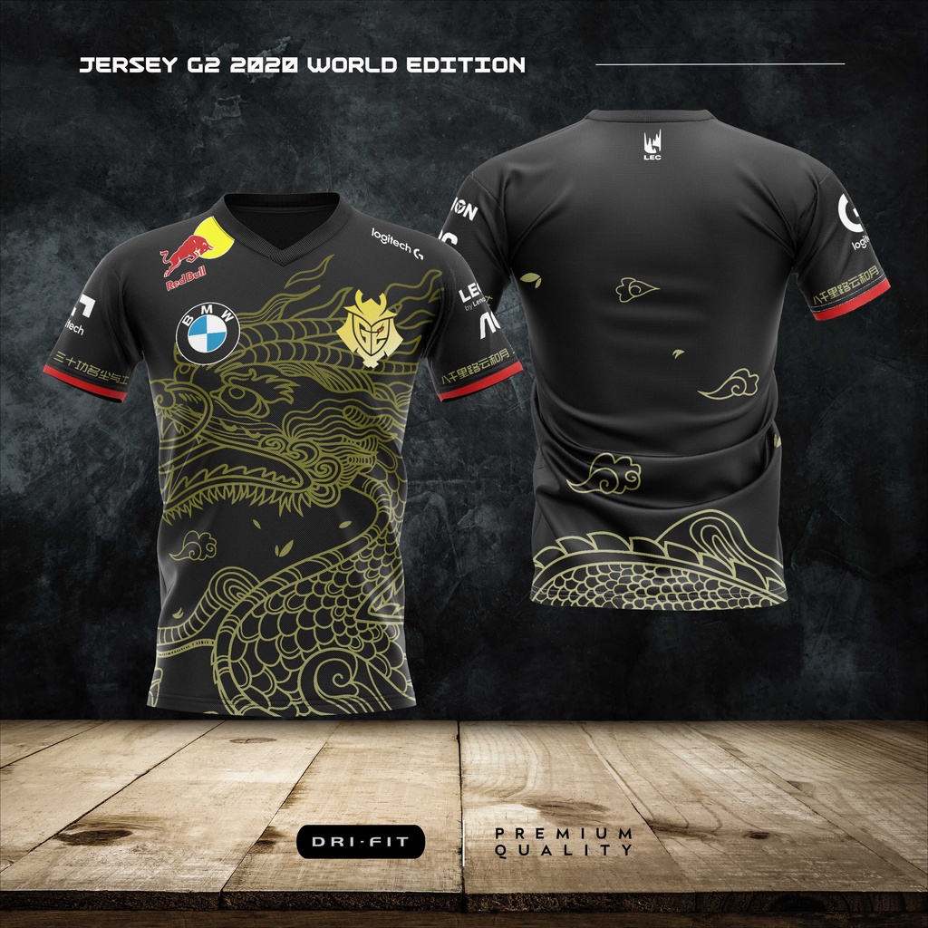 Jual JERSEY GAMING G2 WORLD 2020 EDITION | Shopee Indonesia