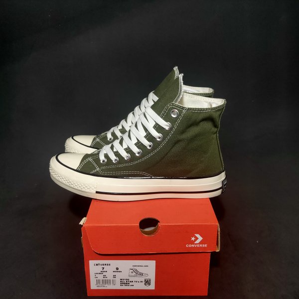 PROMO Sepatu Converse All Star CT 2 HIJAU ARMY Boot Tinggi BERKUALITAS Sepatu Converse All Star