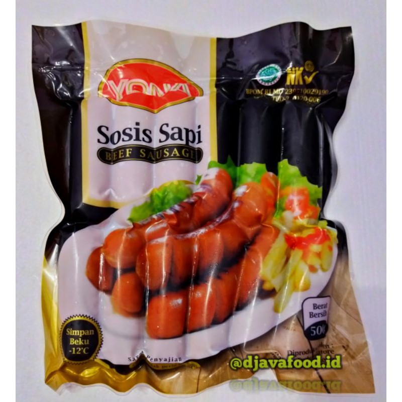 Jual YONA Sosis Sapi Bakar 500gr | Shopee Indonesia