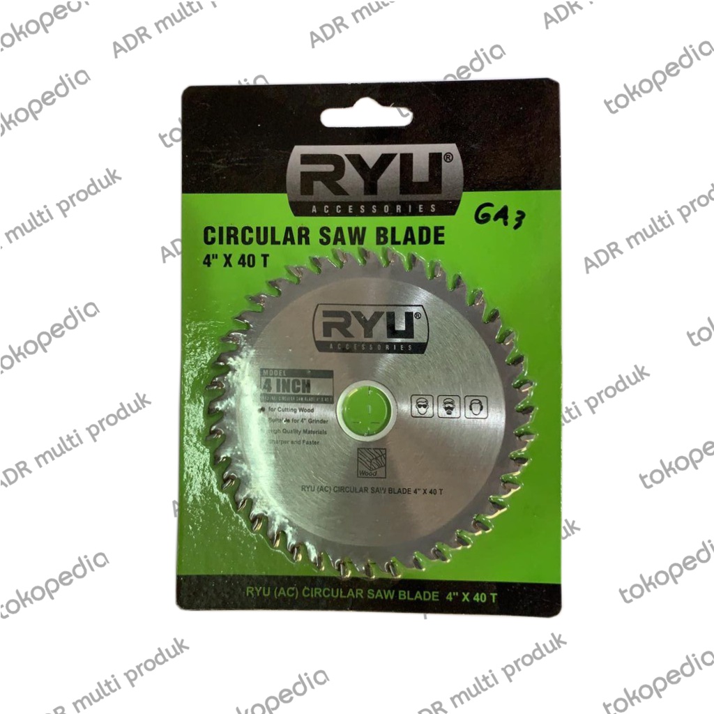 Jual Ryu Mata Gergaji Kayu Inch X T Circular Saw Blade Shopee