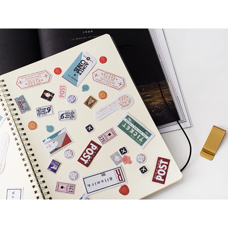 Jual Stiker Hias My Travel Diary Flake Stickers Set Tema Jalan-Jalan ...