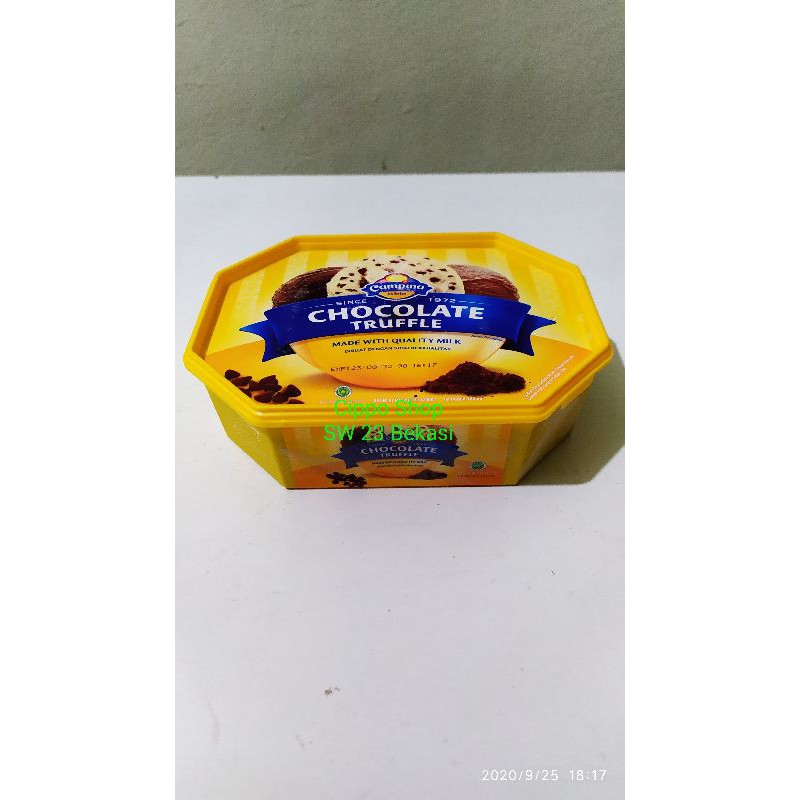 Jual Ice Cream Campina Truffle Chocolate Ml Shopee Indonesia