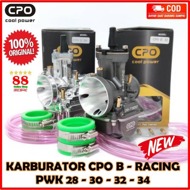 Jual Karburator CPO Pwk 28 30 32 34 - Karbu Kotak Original Black Series ...