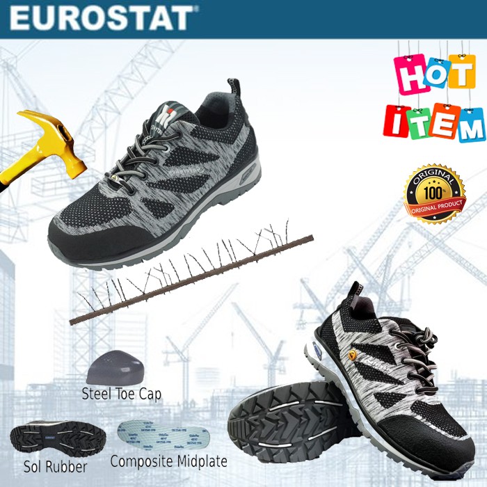 Jual Sepatu Kerja Safety Shoes ESD Antistatic EUROSTAT ZEBRA (ADA BESI