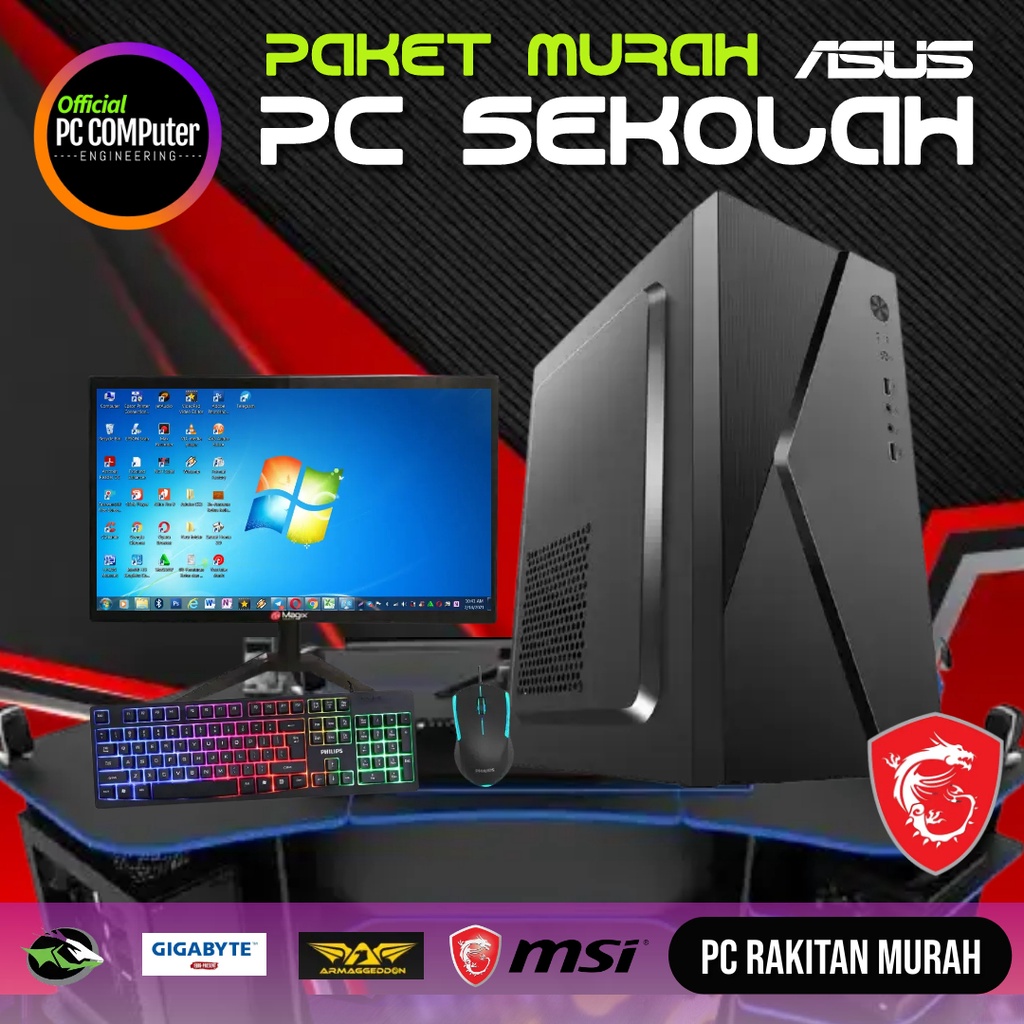 Jual Pc Gaming Editing Core I Ram Gb Full Set Siap Pakai New P Pc Gaming Fullset Cpu