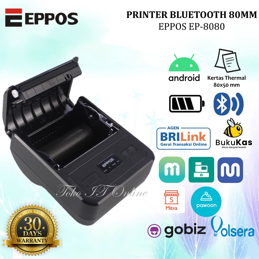 Jual Eppos Ep Printer Thermal Bluetooth Cetak Struk Kasir Mm