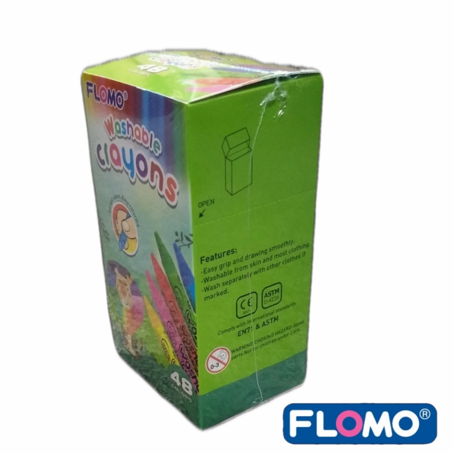 Jual Crayon Washable Flomo 48 Colour | Shopee Indonesia