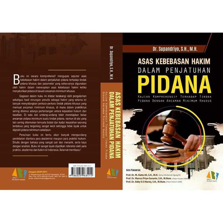 Jual Asas Kebebasan Hakim Dalam Penjatuhan Pidana | Shopee Indonesia