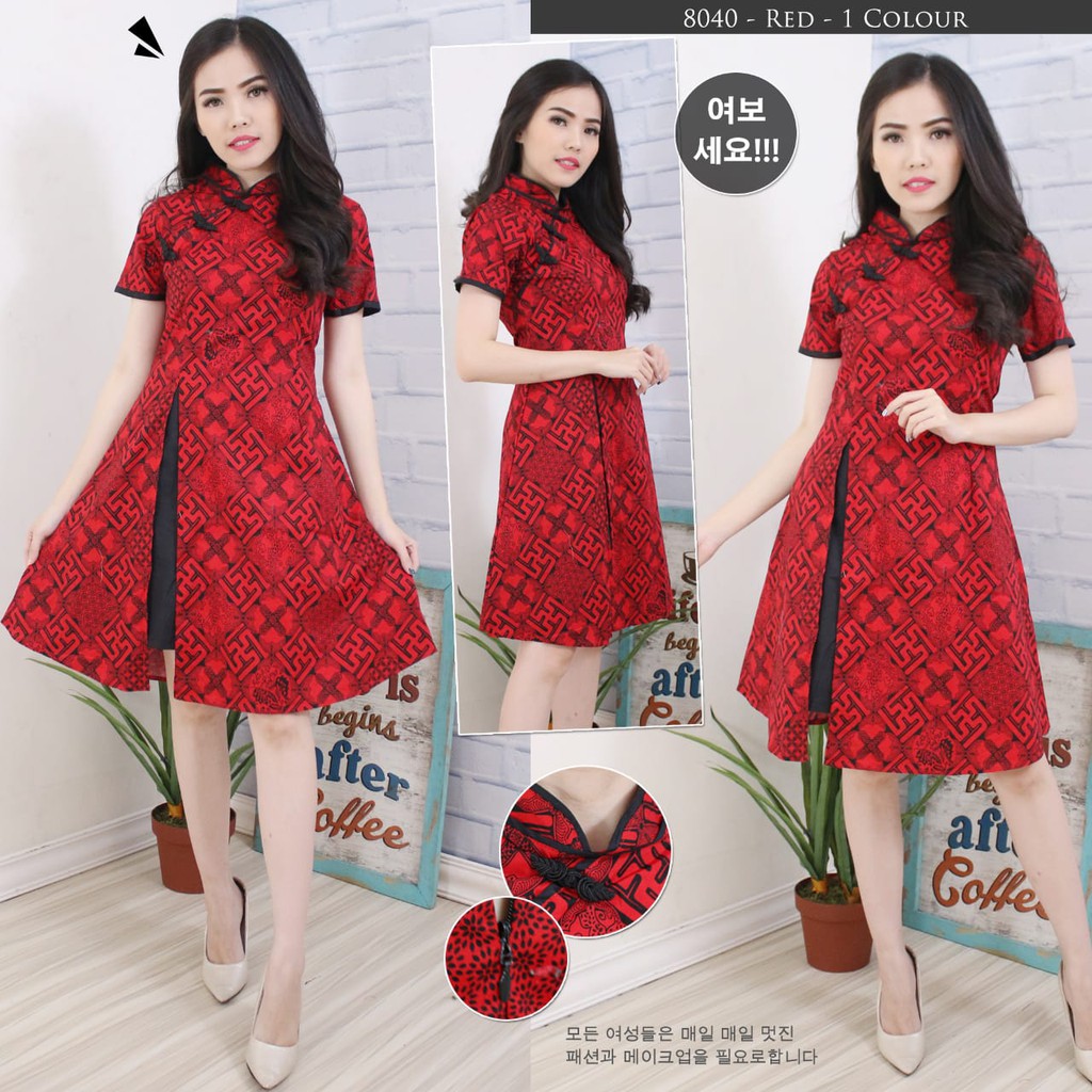 Batik cheongsam clearance wanita