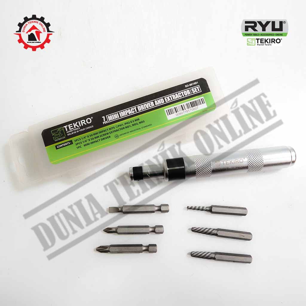 Jual Obeng Ketok TEKIRO Mini Tap Balik TEKIRO Mini 7 PCS | Shopee Indonesia