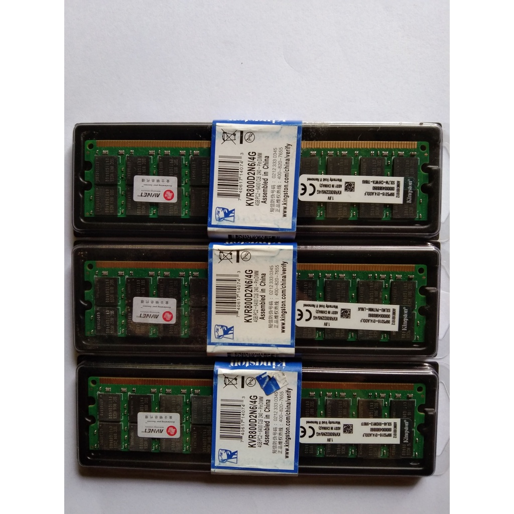 Jual RAM PC DDR 2 DDR2 Kingston 4GB PC-6400 800MHz KVR800D2N6/4G ...