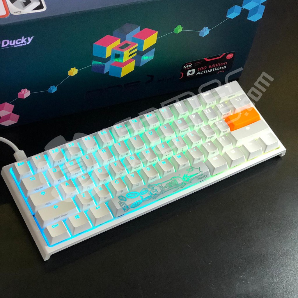 Jual Ducky One 2 Mini RGB White 60 Mechanical Keyboard Shopee Indonesia
