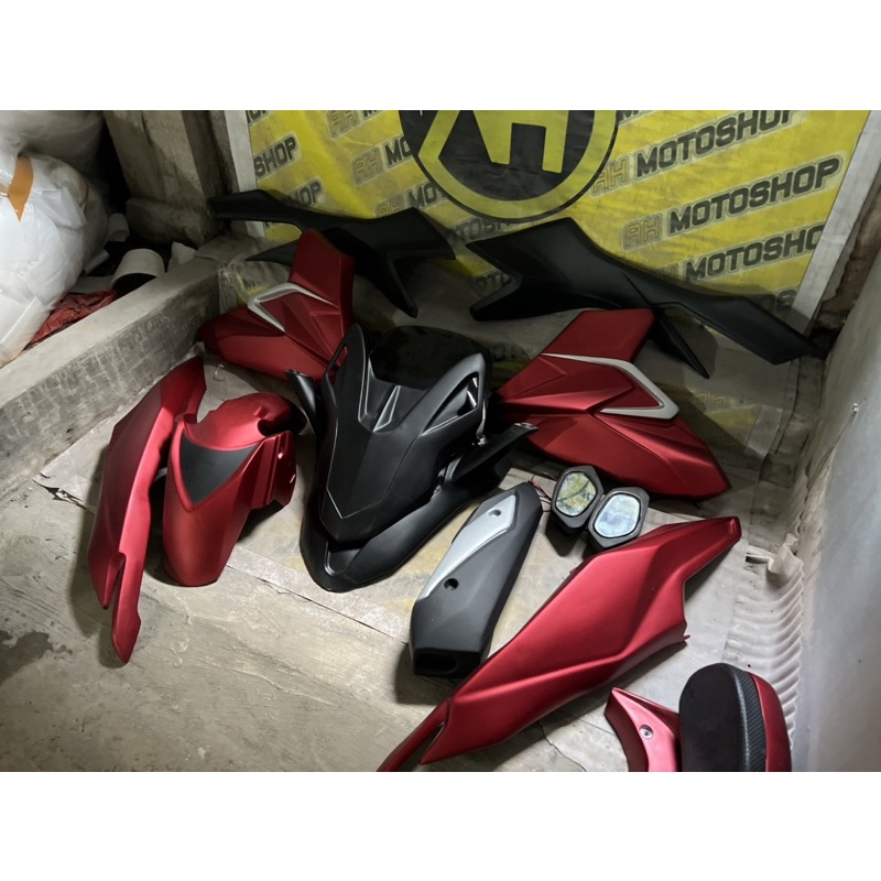 Jual variasi pcx honda pcx 160 Fullbody model forza merah hitam putih ...