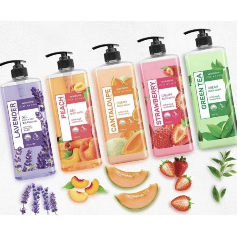 Jual Watson Love My Skin Scented Gel Body Wash & Cream Body Wash 1000ml