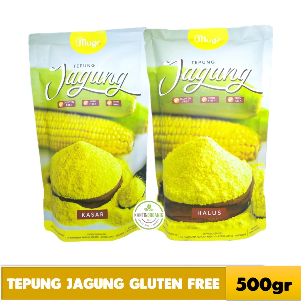 Jual Mugo - Tepung Jagung Halus & Kasar - Polenta Corn Meal Gluten Free ...