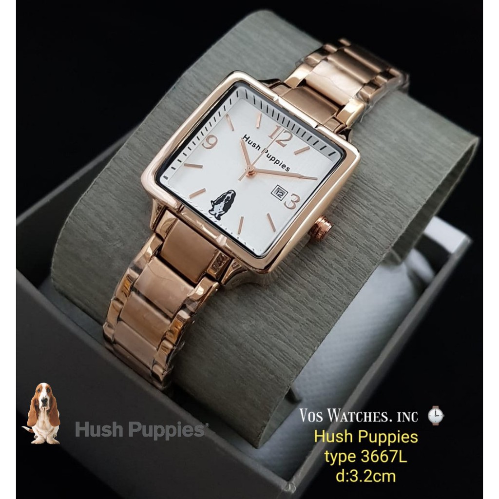 Jual Jam Tangan Cewek Hush Puppies H3625 Tanggal Aktif ( Include Box ...