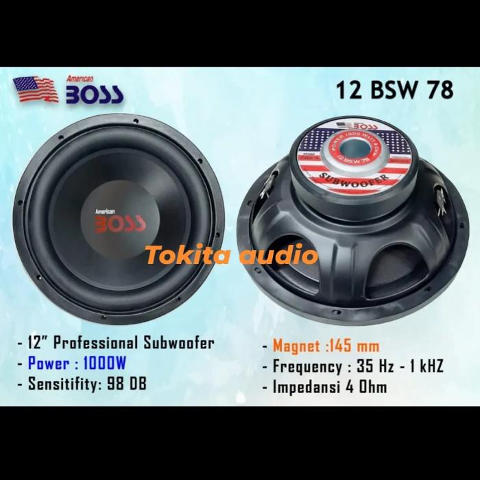 Speaker subwoofer best sale american boss 12