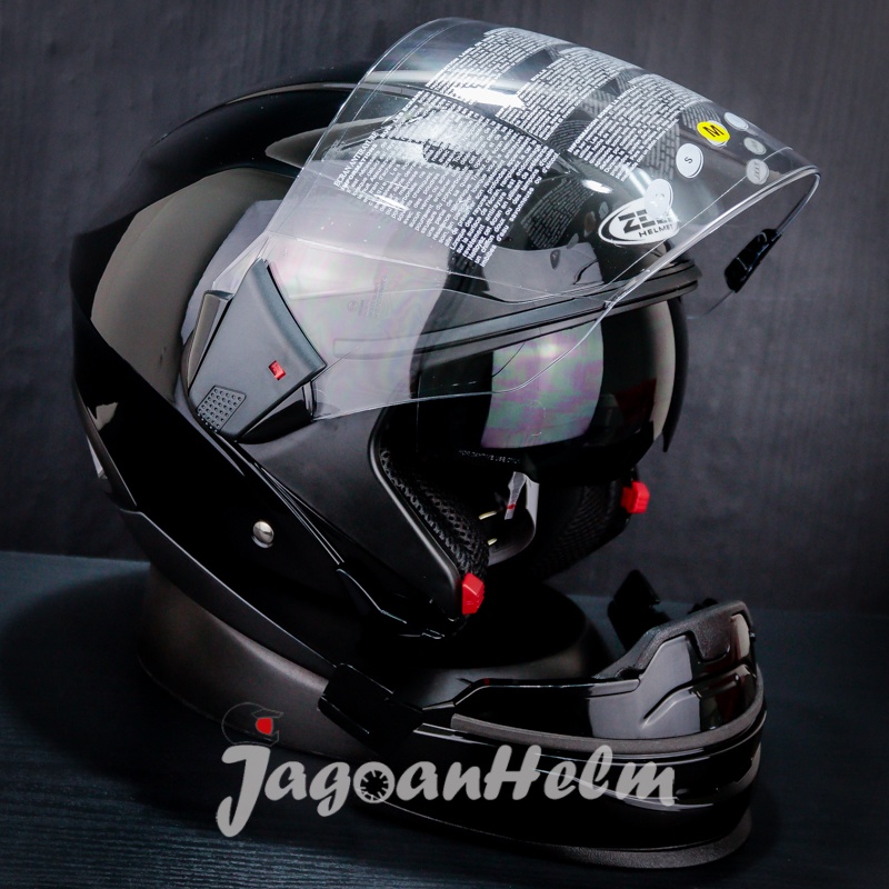 Jual Zeus Helm Zs C Solid Black Metalic Zs C Zs C