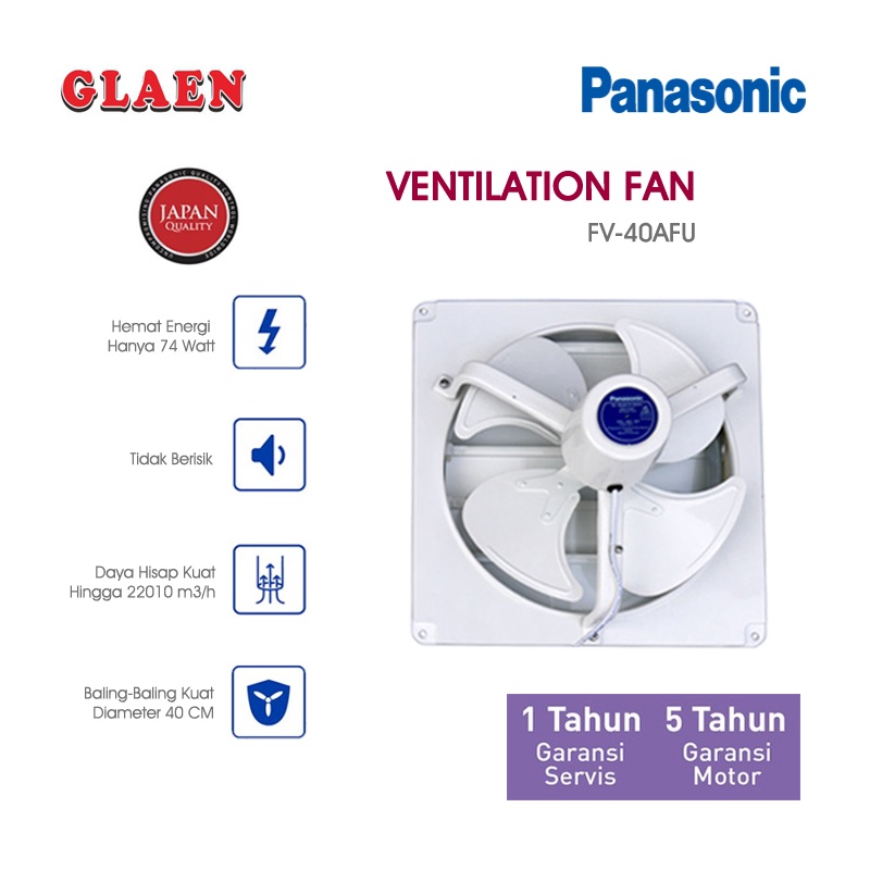 Jual Exhaust Fan Panasonic Inch Fv Afu Industrial Exhaust Fan Inch Kipas Angin Hisap