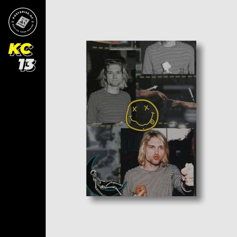 Jual POSTER BAND KURT COBAIN POSTER DINDING | Shopee Indonesia