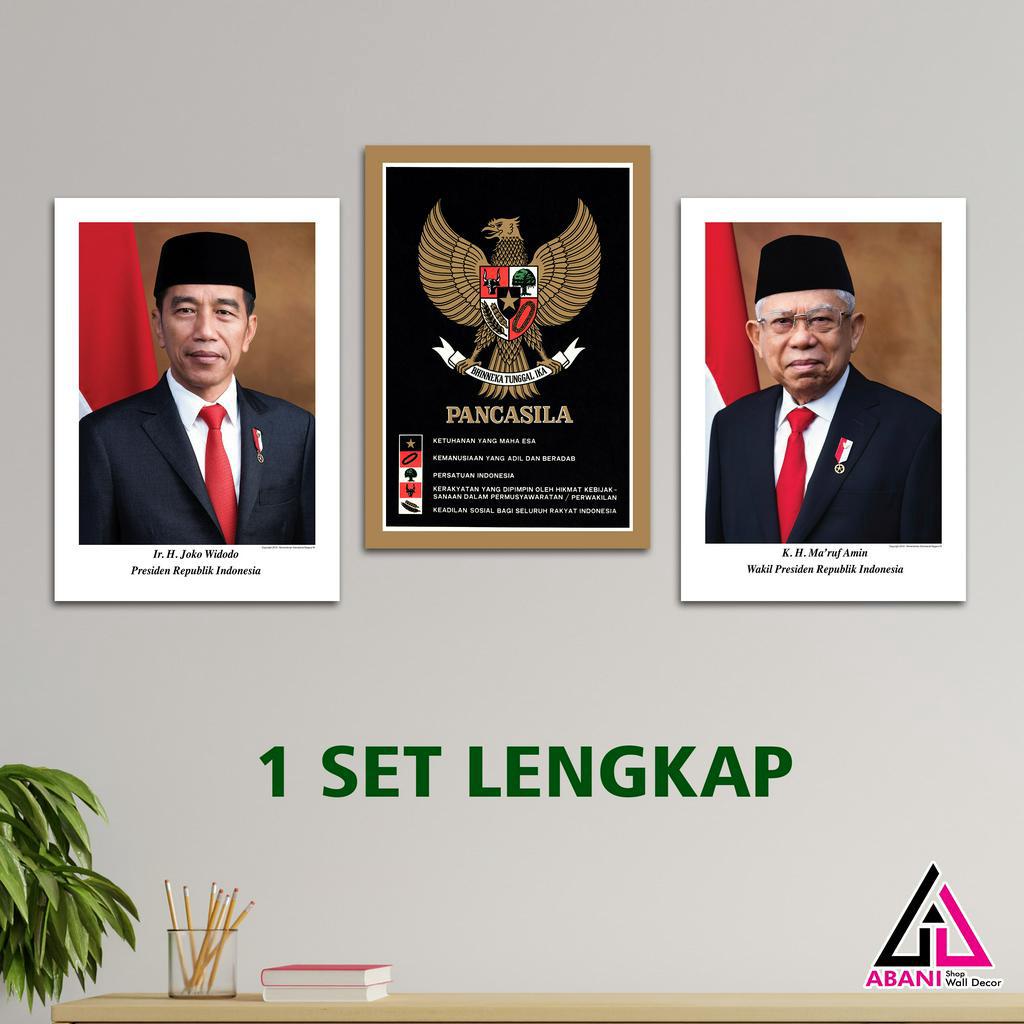 Jual Gambar Foto Lambang Negara Garuda Pancasila Poster Presiden Dan