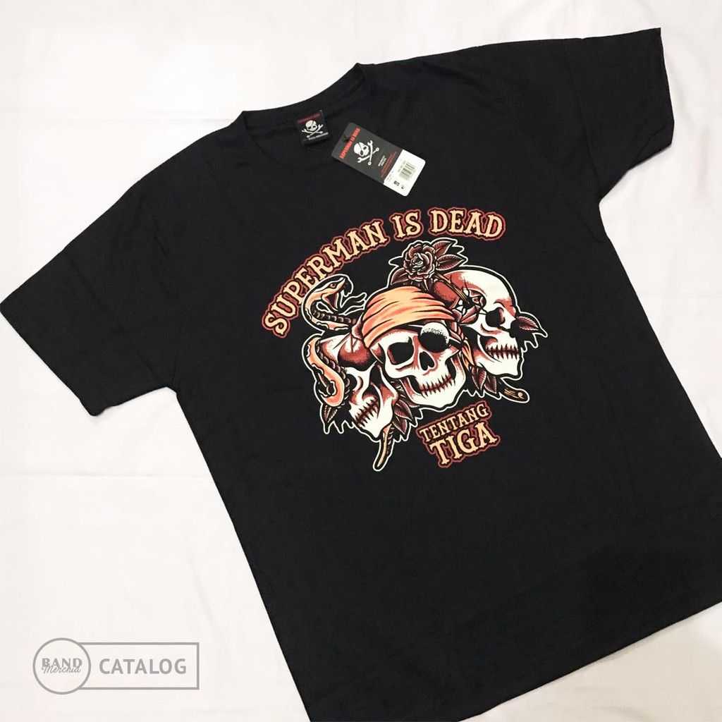 Jual T shirt Superman Is Dead Tentang Tiga Official Merchandise Shopee Indonesia