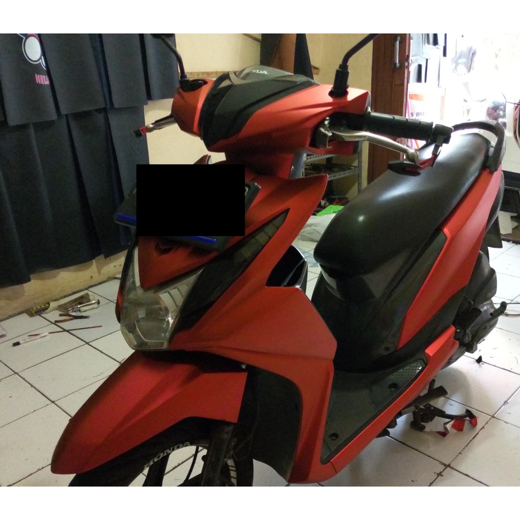 Jual Sticker Vinyl Motor Red Metallic Paint Matte Infinity | Shopee ...