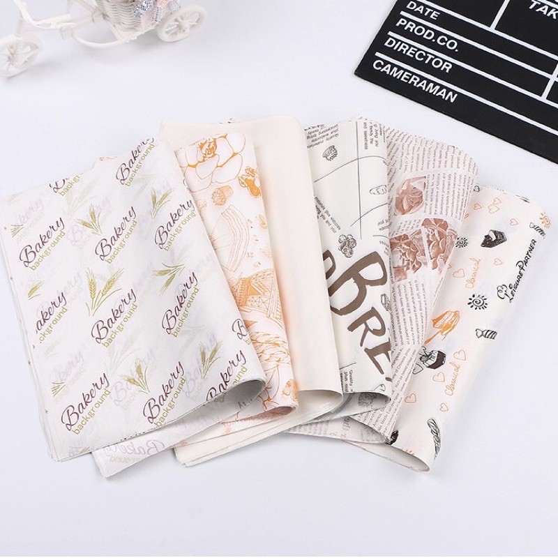Jual kertas minyak wrap makanan roti (per 50pcs) | Shopee Indonesia