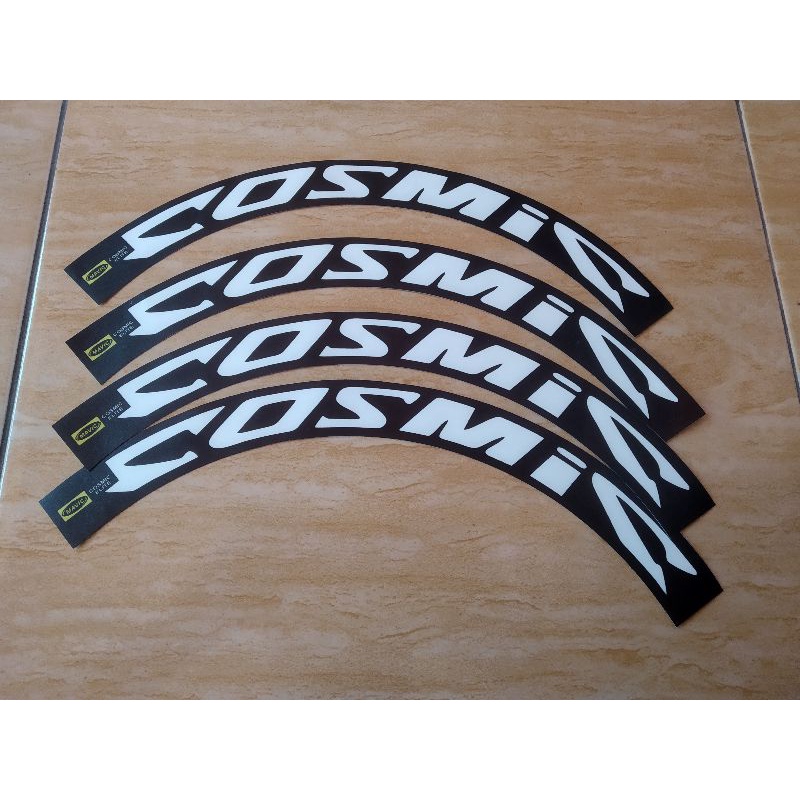 Jual stiker decal velg rim mavic cosmic fixie roadbike ring 700c lebar ...