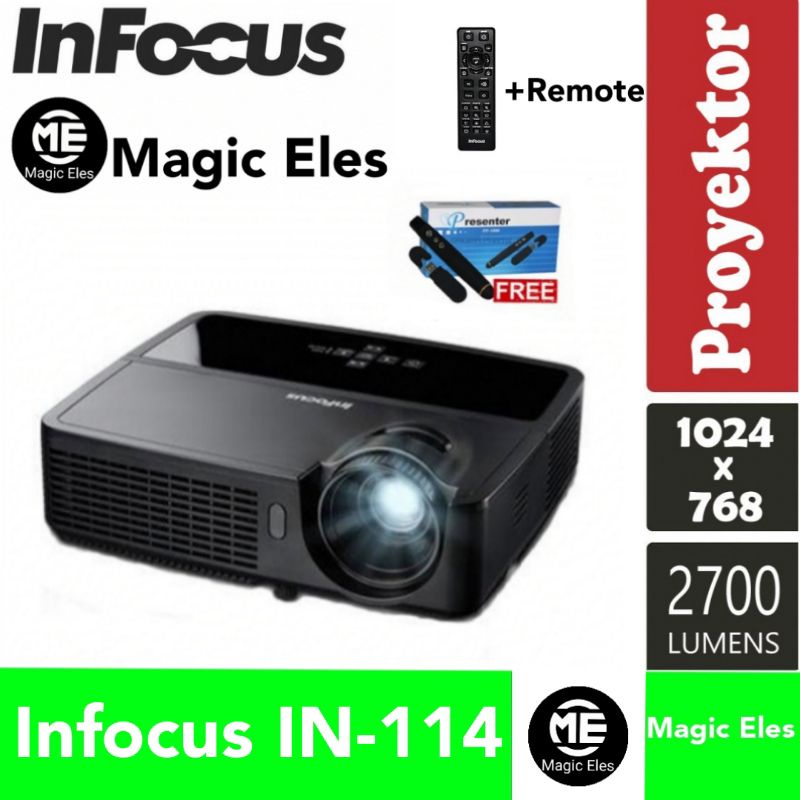 Jual Proyektor infocus IN114 projector IN 114 2700 Lumens XGA Shopee