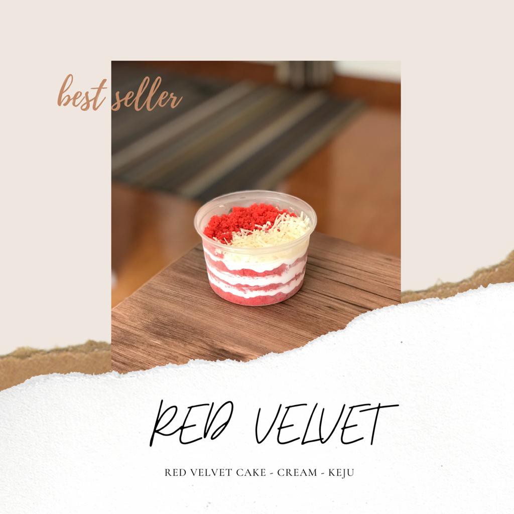 Jual Dessert Cake In Cup (Red Velvet) | Shopee Indonesia