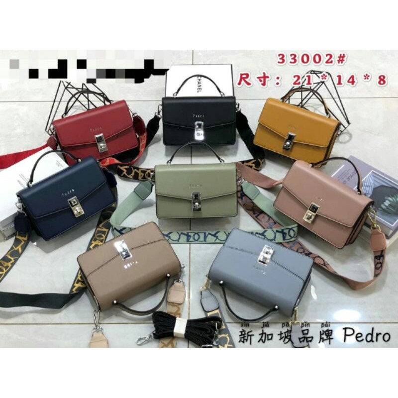 Jual Tas pedro import / tas pedro 2 tali / tas selempang pedro uk 21 x 14 x  8