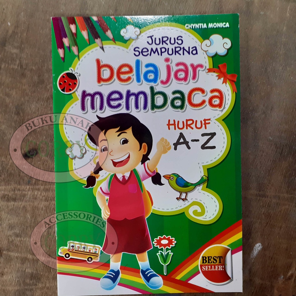 Jual Buku Anak TK Belajar Membaca Huruf A - Z Kata Best Seller Color ...