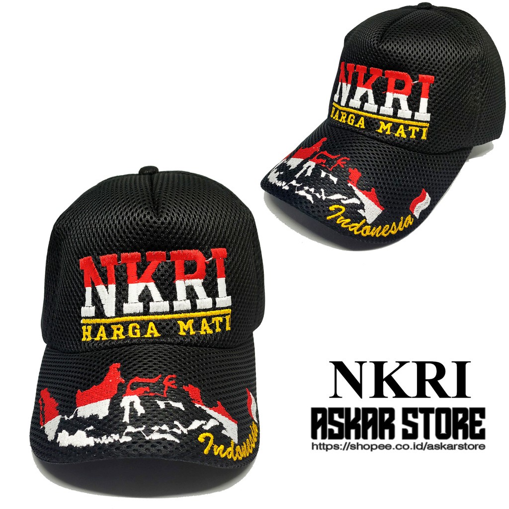 Jual Topi Double Mess NKRI / Topi Double Mess Padi Kapas / Topi Double ...