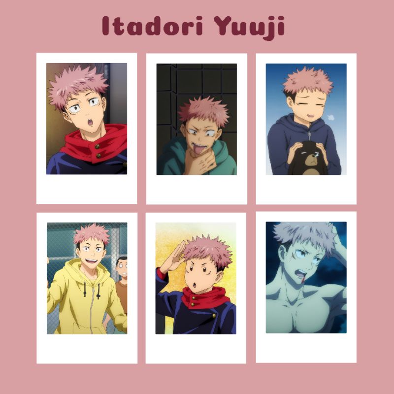 Jual Polaroid Anime Jujutsu Kaisen Gojo Satoru Itadori Yuuji Ryomen ...