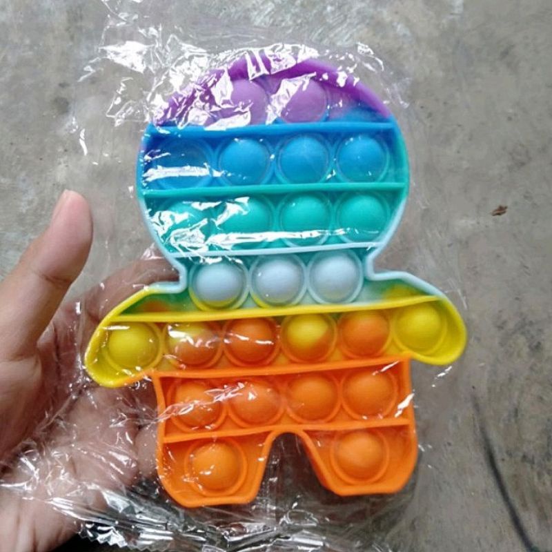 Jual Pop It Rainbow Murah Fidget Push Pop Its / Pop It Bentuk Orang ...