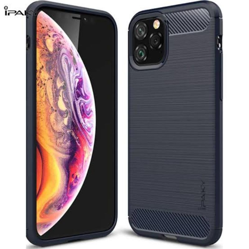 Jual IPHONE 11 PRO MAX CASE SLIM FIT CARBON SOFTCASE FIBER MULTI IPAKY ...