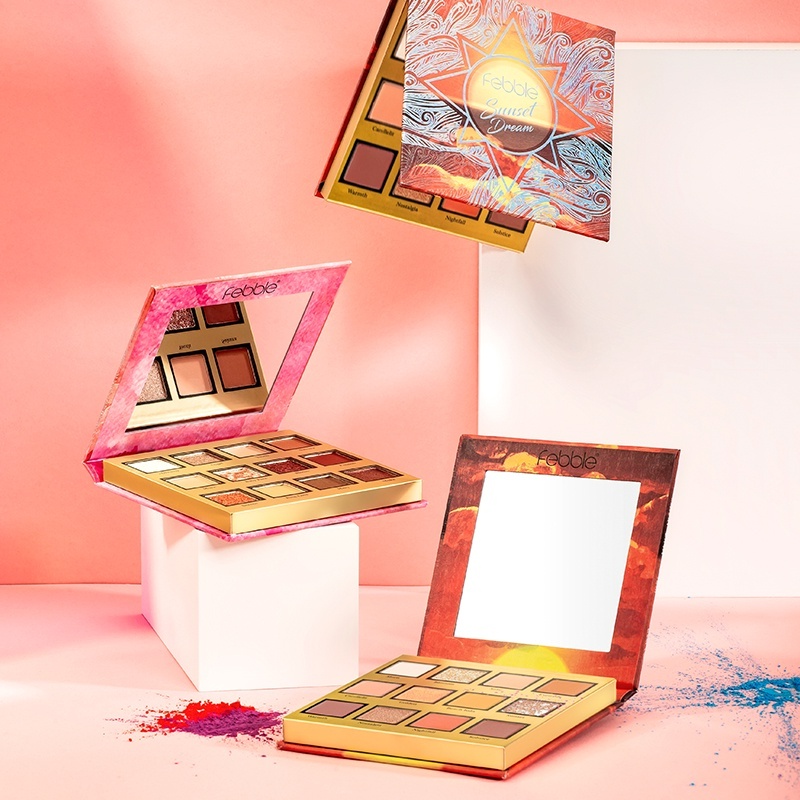 Jual [BPOM]KKVFEBBLE·12 COLORS EYESHDOW PALETTE/Palet eyeshadow /dewey