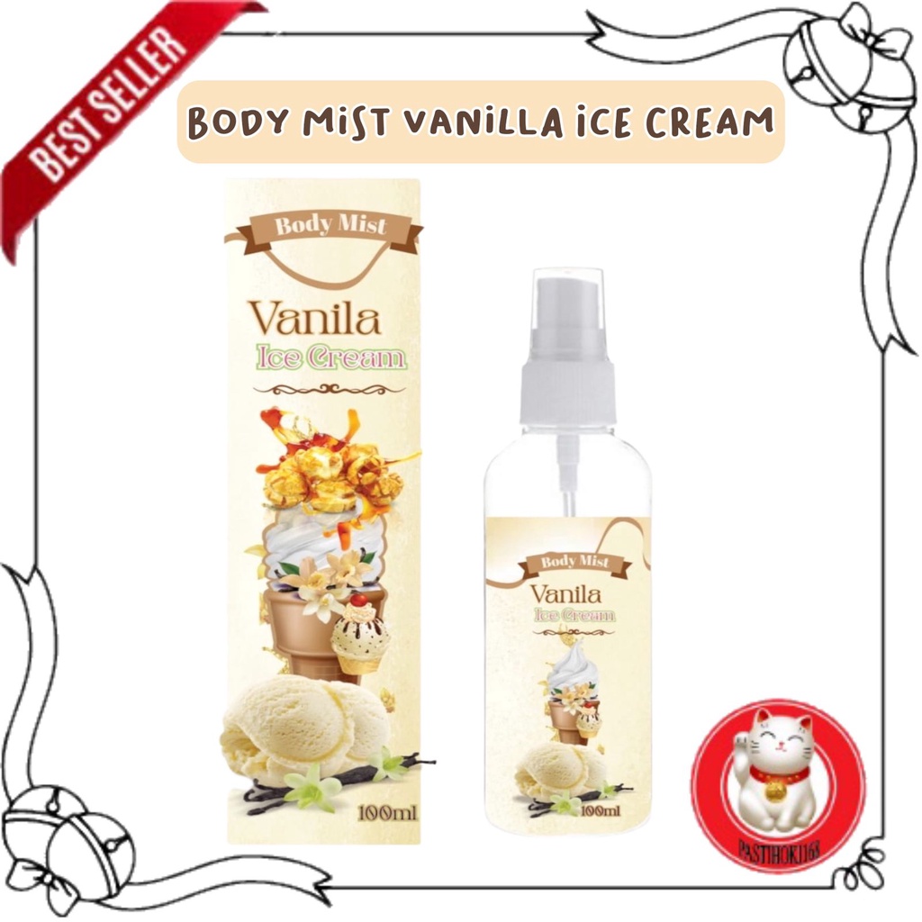 Jual Parfum Body Mist Vanilla Ice Cream 100ml / Parfum Vanila Ice Cream