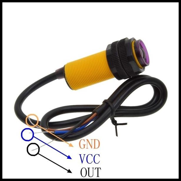 Jual E18-D80Nk Adjustable Infrared Proximity Distance Sensor Switch ...
