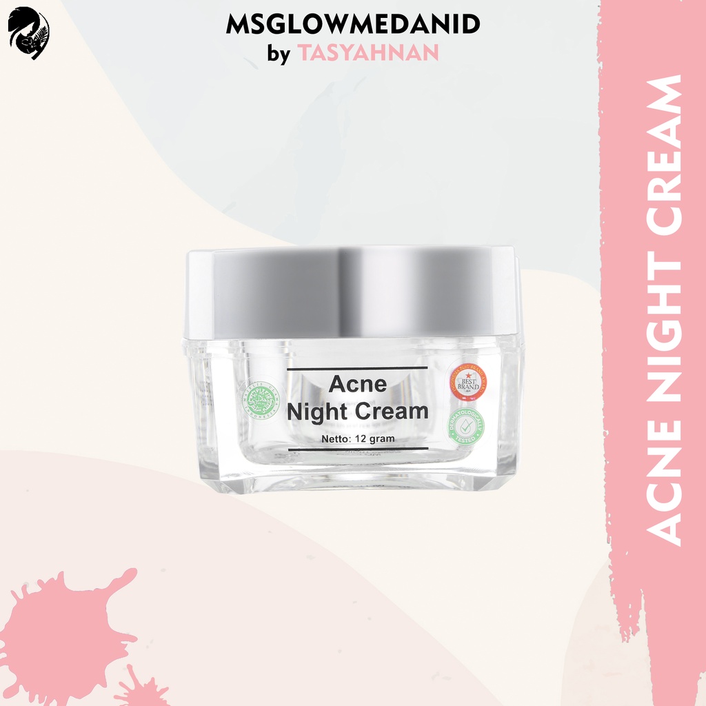 Jual MS GLOW Acne Night Cream (Kulit jerawat, Beruntusan) Shopee