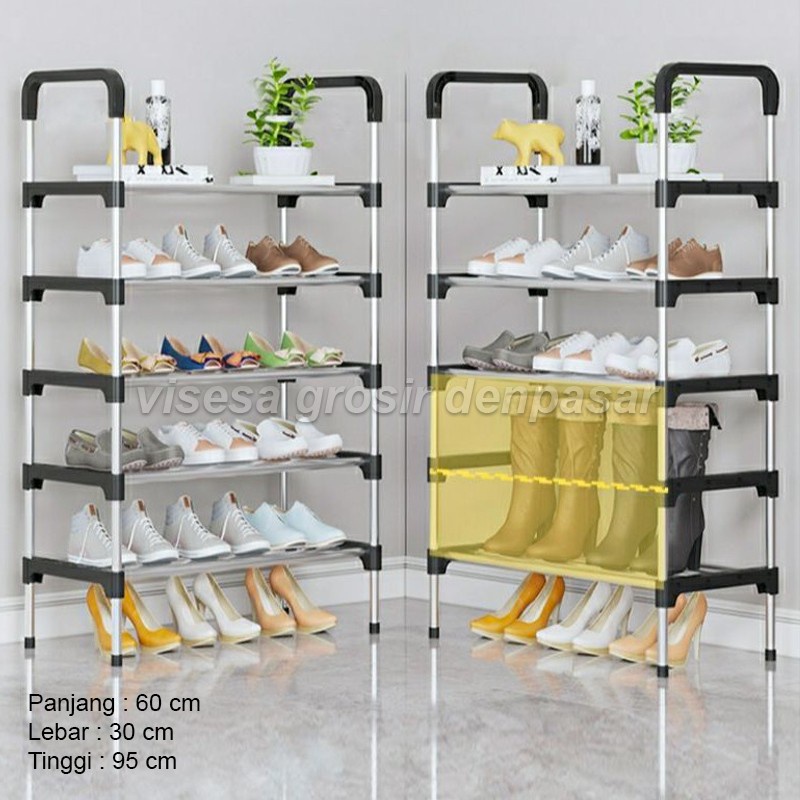 Jual RAK SEPATU 5 SUSUN STAINLESS STEEL | Shopee Indonesia