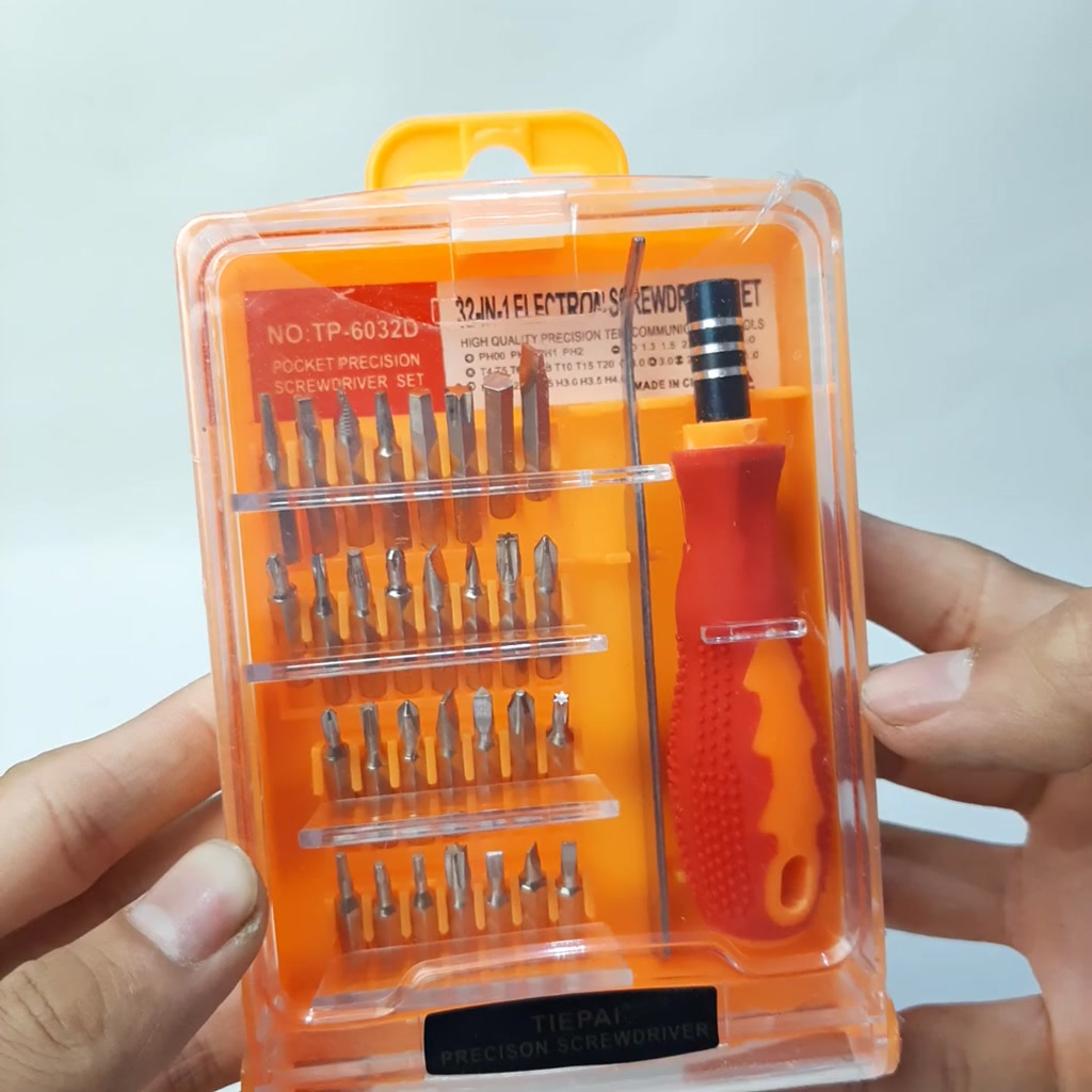 Jual Obeng set 32 in 1 + pinset model kotak | Shopee Indonesia