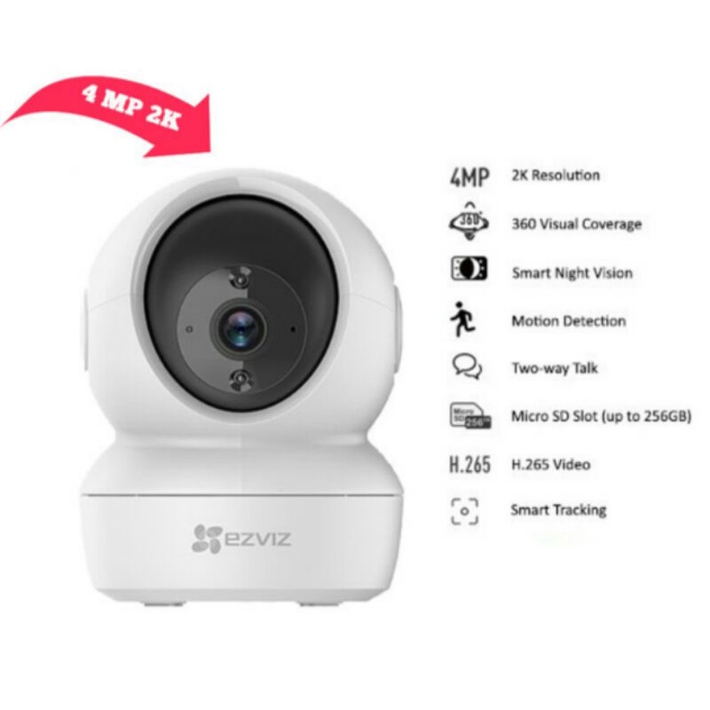 Jual EZVIZ C6N 4MP 2K Smart WIFI Pan Tilt IP Camera CCTV Wireless