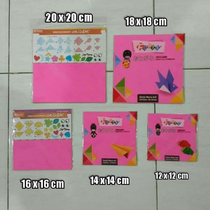 Jual (1pack) kertas origami forte | Shopee Indonesia
