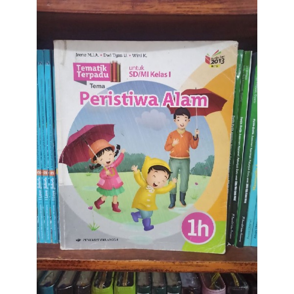 Jual BUKU BEKAS TEMATIK TERPADU KELAS 1 SD JILID 1H ERLANGGA KURIKULUM ...