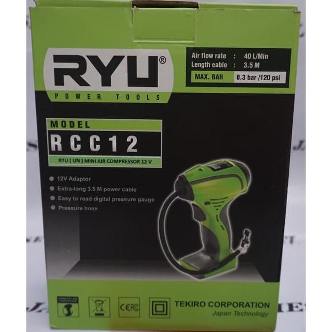 Jual Ryu Rcc12 Mini Air Compressor 12V Dc Pompa Ban Kompresor Mini Rcc ...