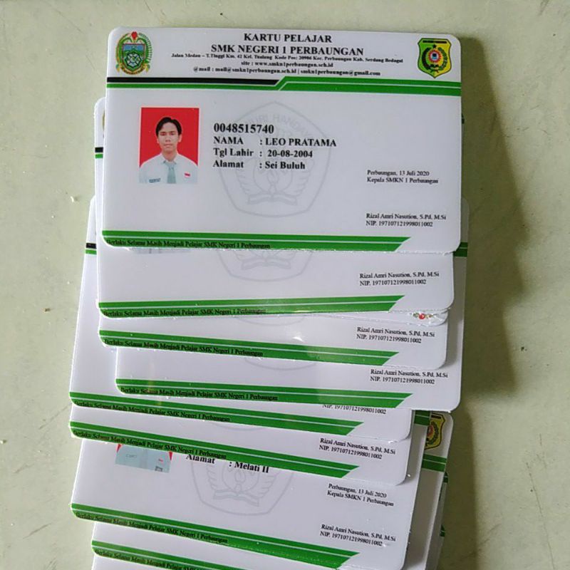 Jual Cetak Id Card Murah Bahan Pvc Tebal Shopee Indonesia