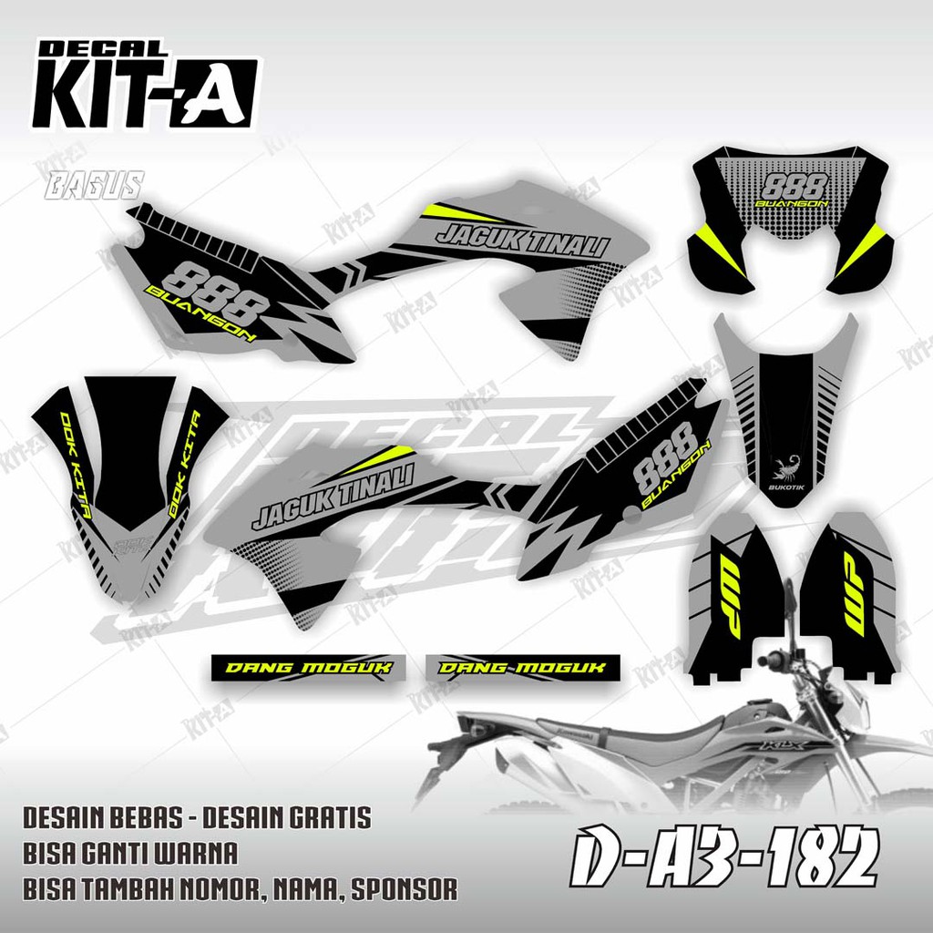 Jual Decal Stiker Klx Bf Sticker Variasi Striping Custom Klx G Klx